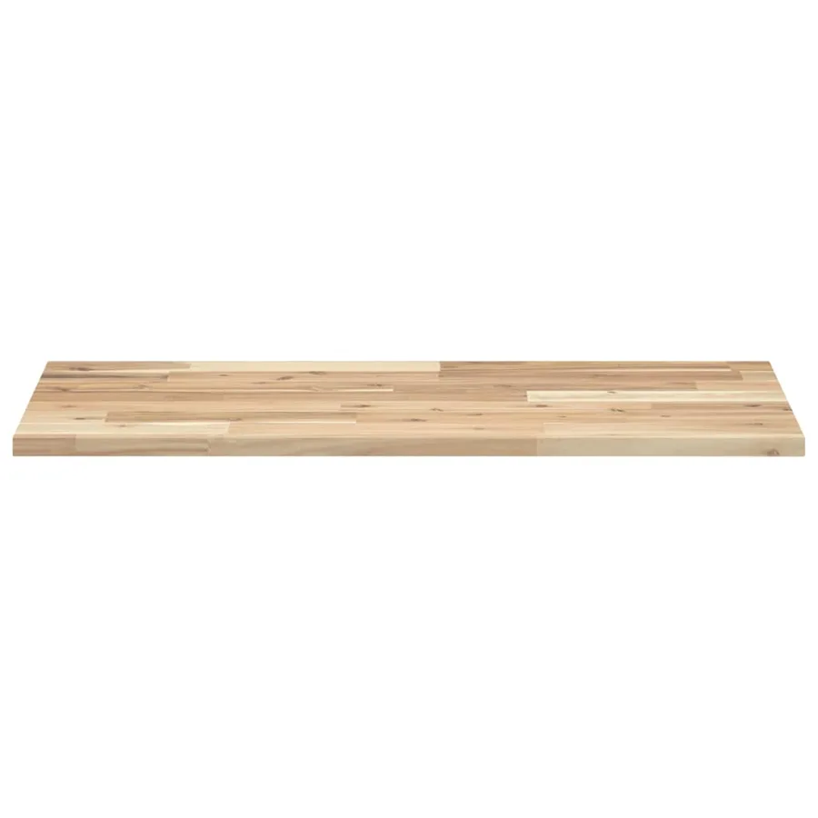 Dessus de meuble de salle de bain non traité bois d'acacia - 4