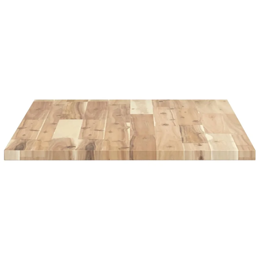 Dessus de meuble de salle de bain non traité bois d'acacia - 5