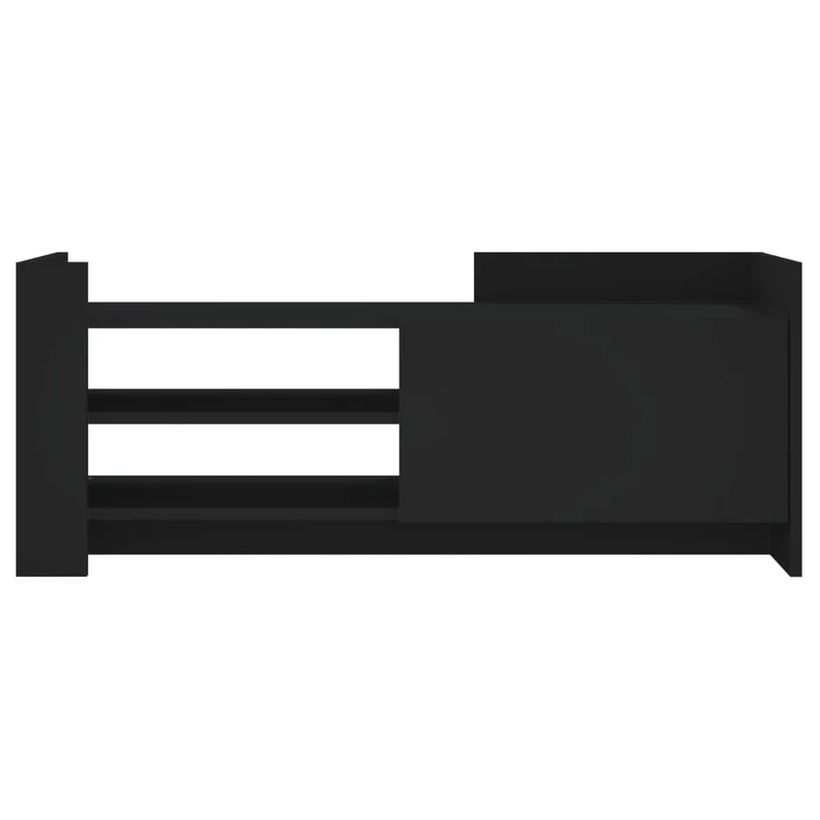 Meuble TV Noir 100x35x40 cm Bois d'ingénierie - 4
