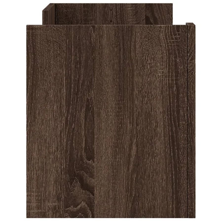 Meuble TV Chêne marron 100x35x40 cm Bois d'ingénierie - 5