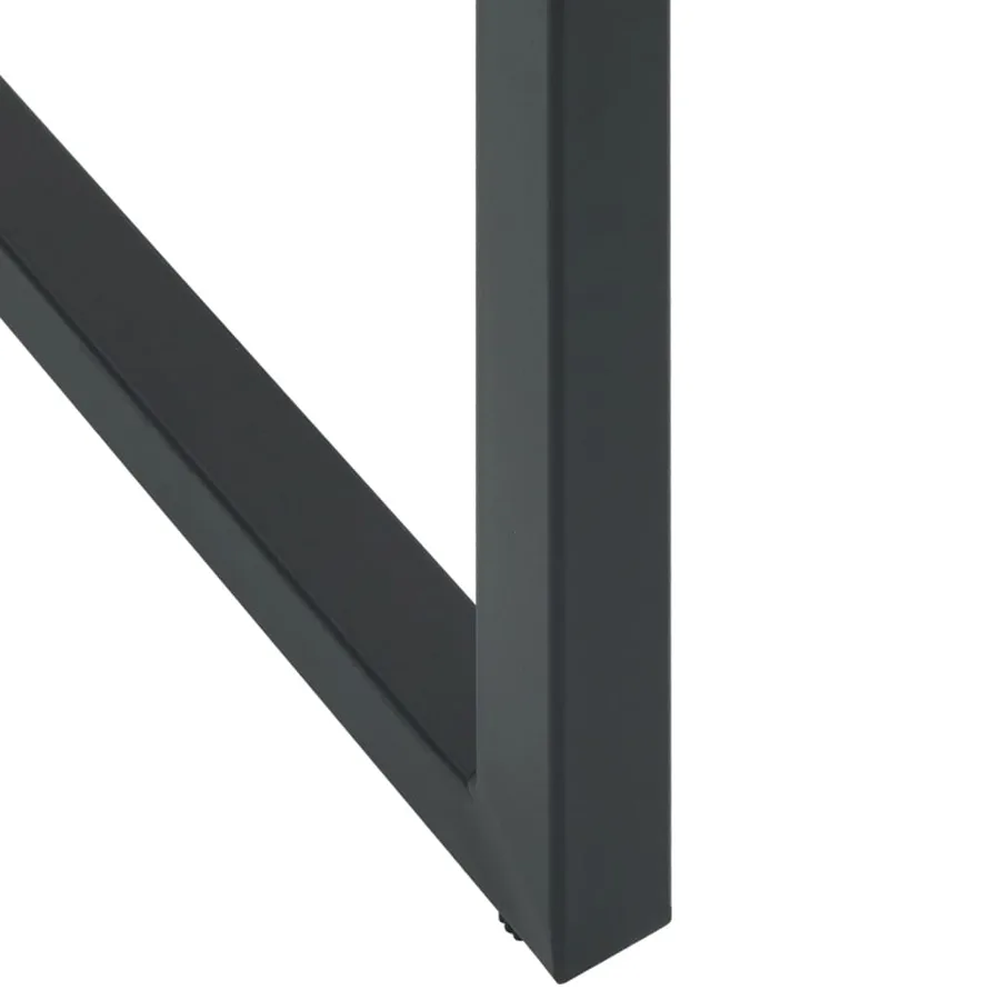 Tabourets de bar lot de 4 noir acier enduit de poudre - 9