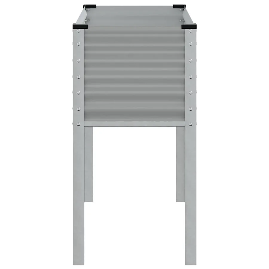 Jardinière gris 100x45x90 cm acier - 5