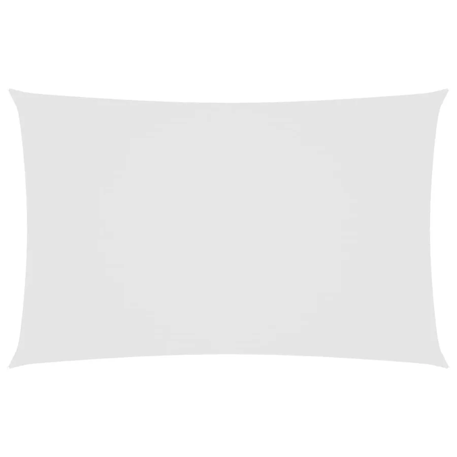 Voile de parasol tissu oxford rectangulaire 2,5x5 m blanc - 2