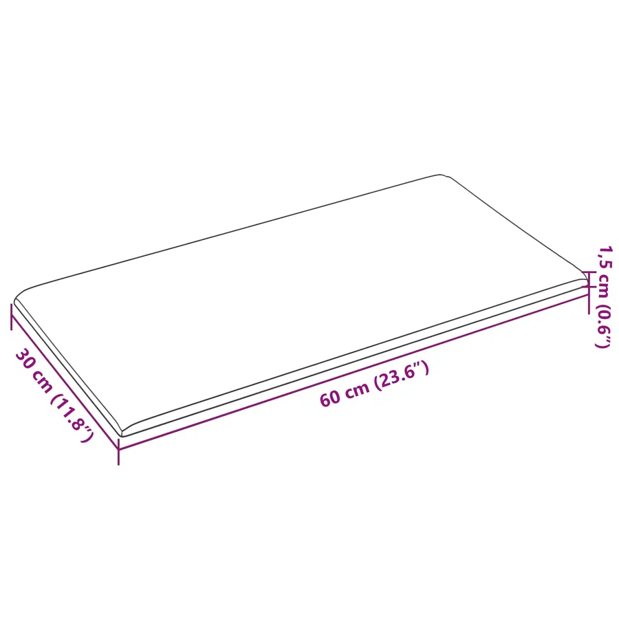 Tête de lit murale 12 pcs Bleu Velours - 6