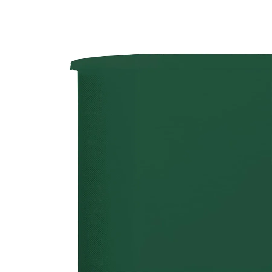 Paravent 9 panneaux Tissu 1200 x 80 cm Vert - 4