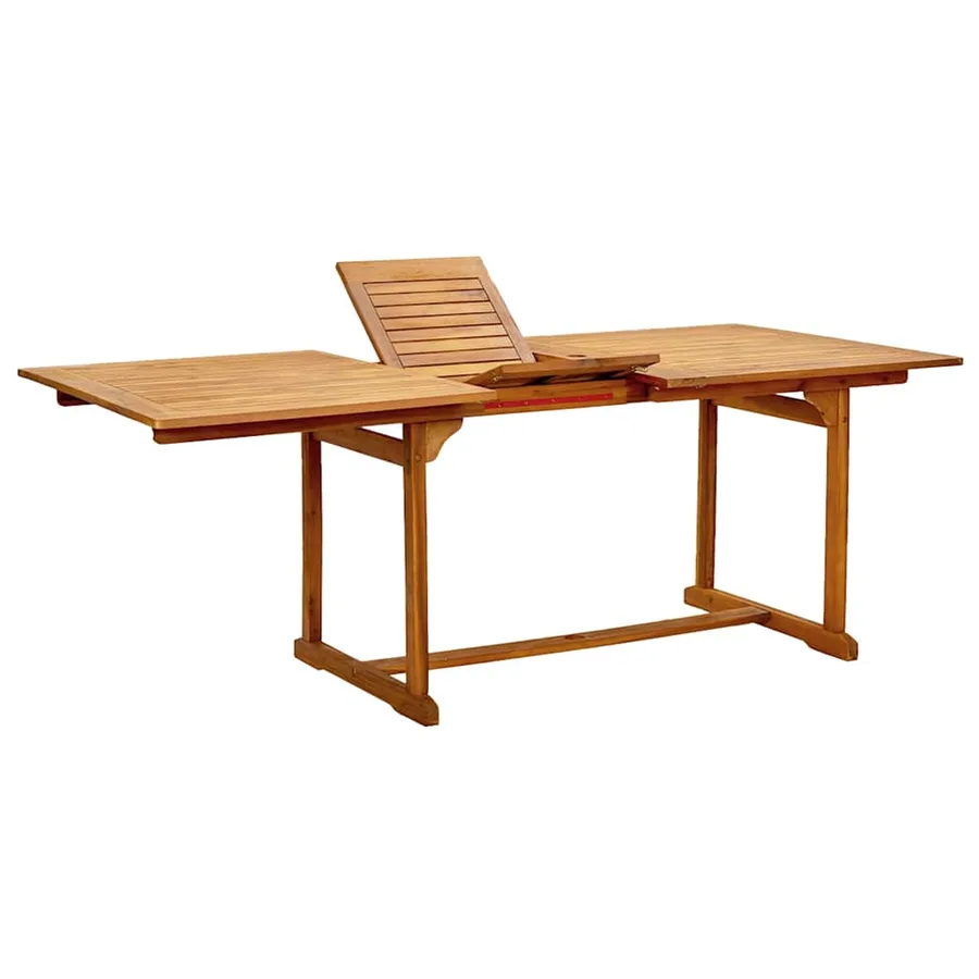 Ensemble à manger de jardin 5pcs bois d'acacia solide textilène - 5