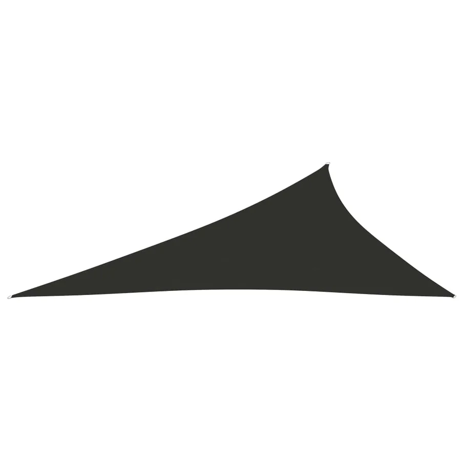 Sun shade sail oxford fabric triangular 4x5x6.4 m anthracite - 3