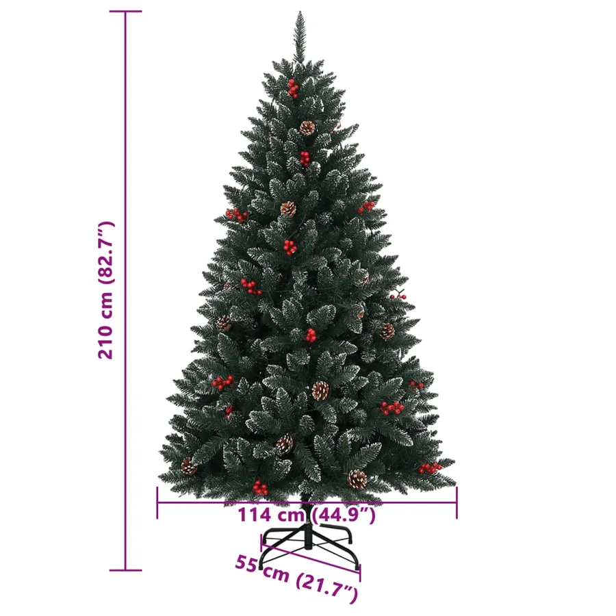 Sapin de Noël artificiel 300 LED 210 cm - 12