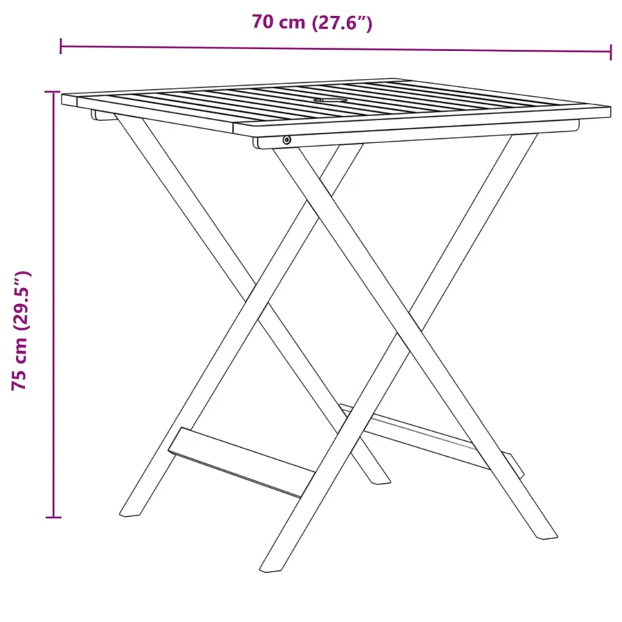 Ensemble de bistro 3 pcs noir résine tressée et bois massif - 13