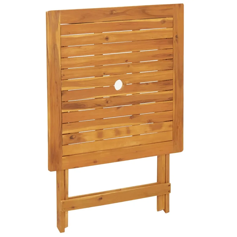 Ensemble de bistro 3 pcs noir résine tressée et bois massif - 8
