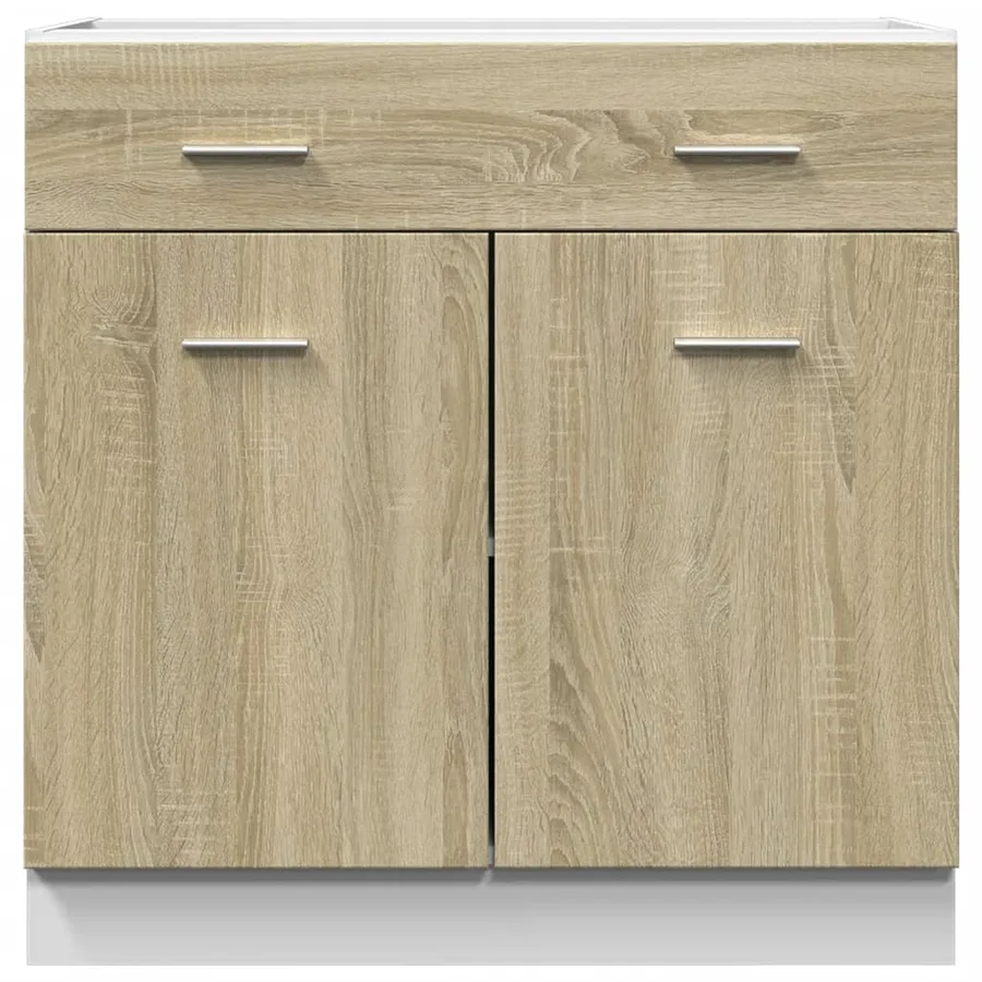 Armoire à tiroirs inférieure "Lyon" Chêne Sonoma 80 x 46 x 81,5 cm Bois d'ingénierie - 5