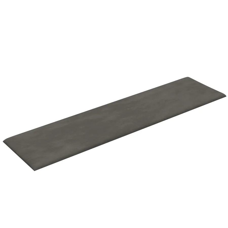 Tête de lit murale 12 pcs Gris foncé Velours - 3