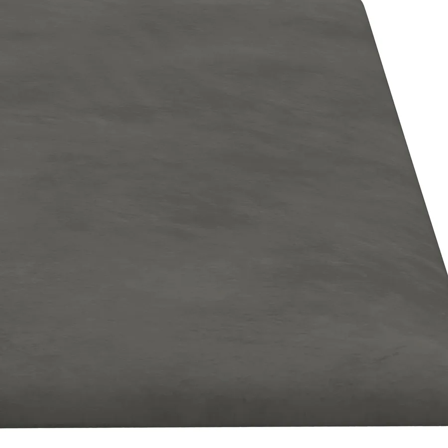 Tête de lit murale 12 pcs Gris foncé Velours - 4