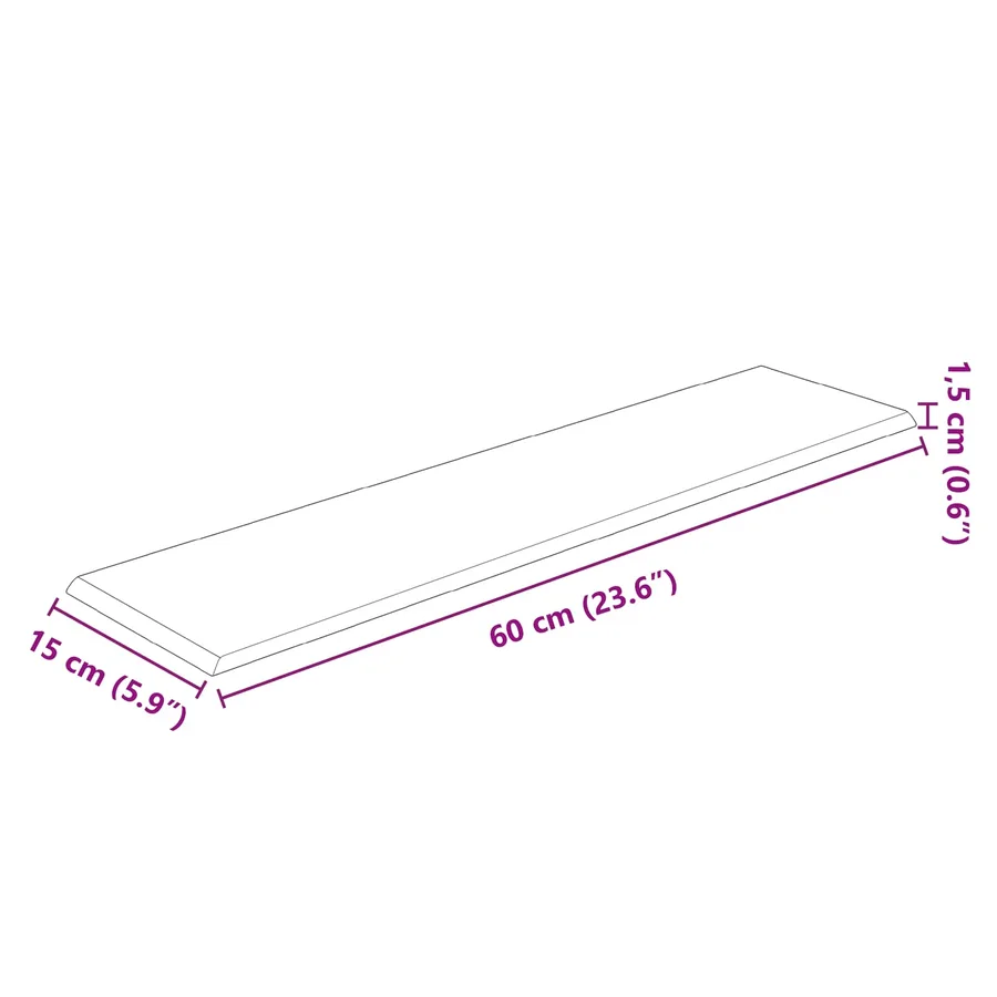 Tête de lit murale 12 pcs Gris foncé Velours - 6