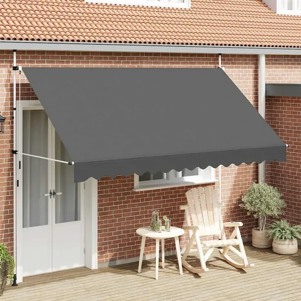 Auvent manuel rétractable 350 cm Anthracite