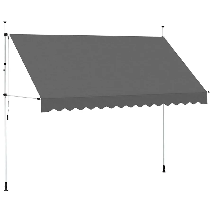 Auvent manuel rétractable 350 cm Anthracite - 2