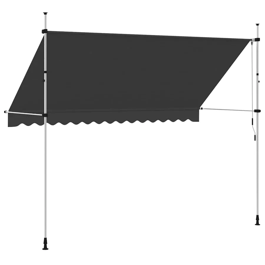 Auvent manuel rétractable 350 cm Anthracite - 5