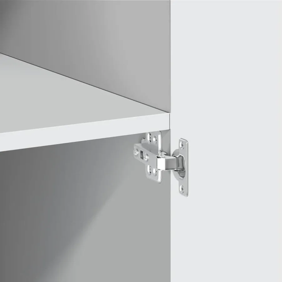 Buffet haut blanc 70x42,5x185 cm bois d'ingénierie - 6
