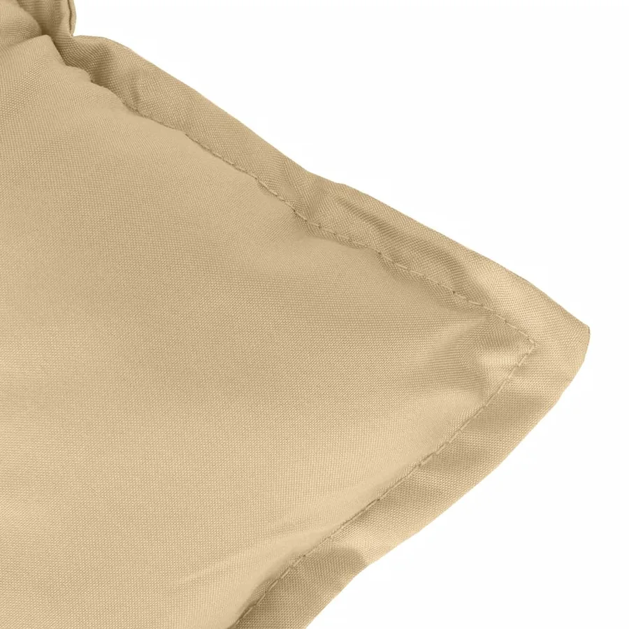 Coussin de banc de jardin beige mélangé 120x50x7 cm tissu - 5
