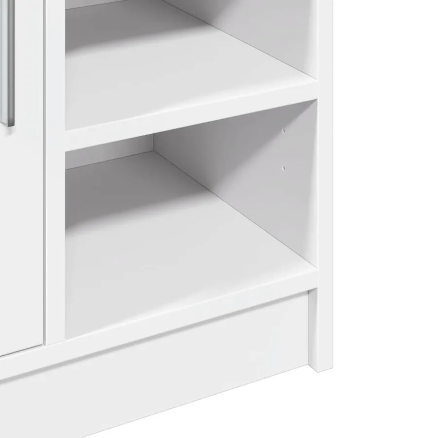 Armoire de lavabo blanc 63x29x55 cm bois d'ingénierie - 10