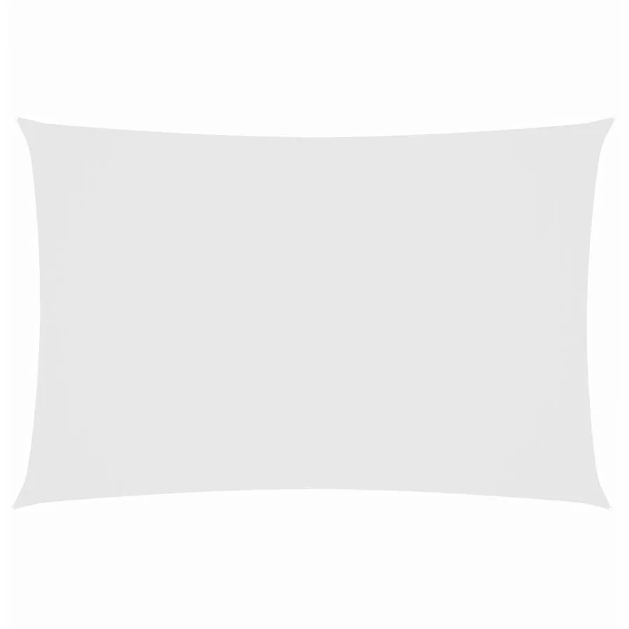 Voile de parasol tissu oxford rectangulaire 2x4,5 m blanc - 2