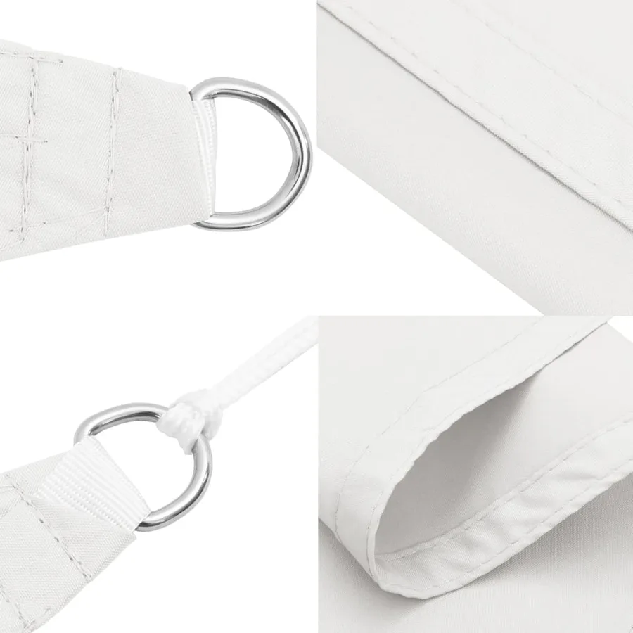 Voile de parasol tissu oxford rectangulaire 2x4,5 m blanc - 7