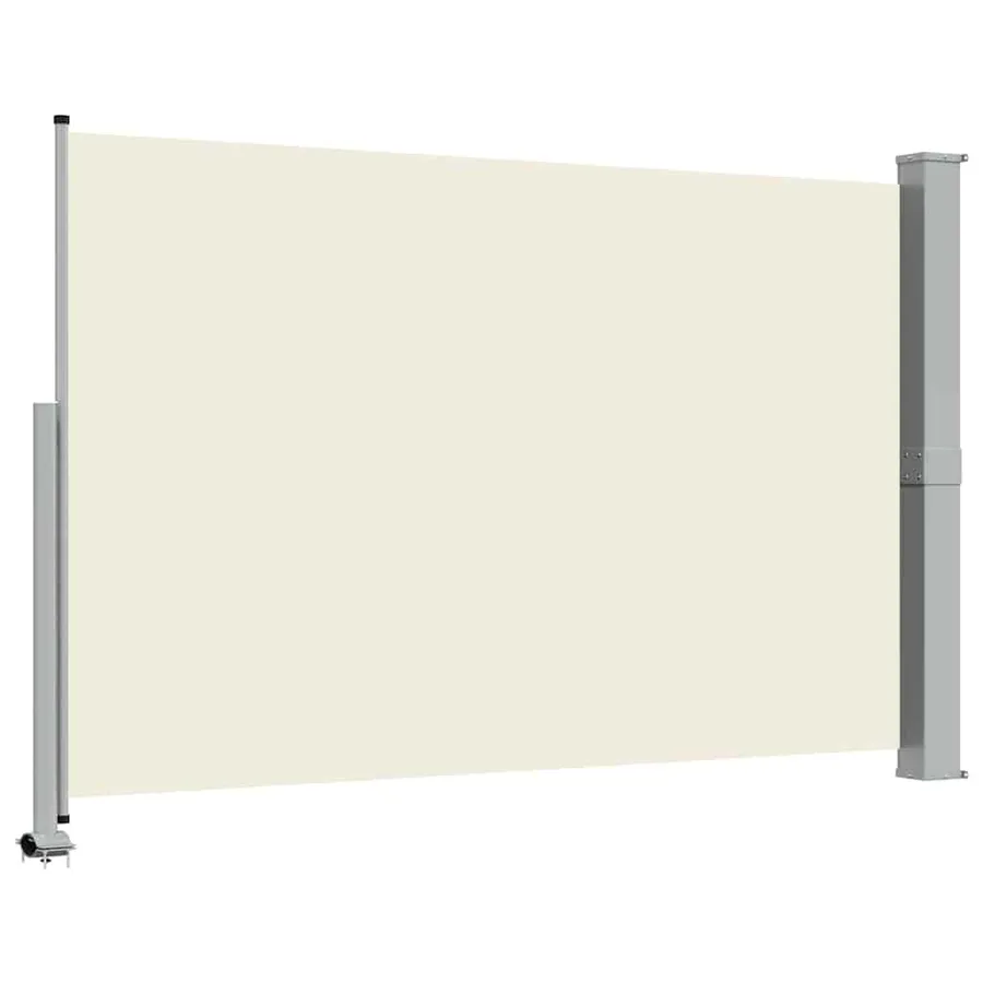 Auvent latéral rétractable de patio 160 x 300 cm Blanc cassé - 7