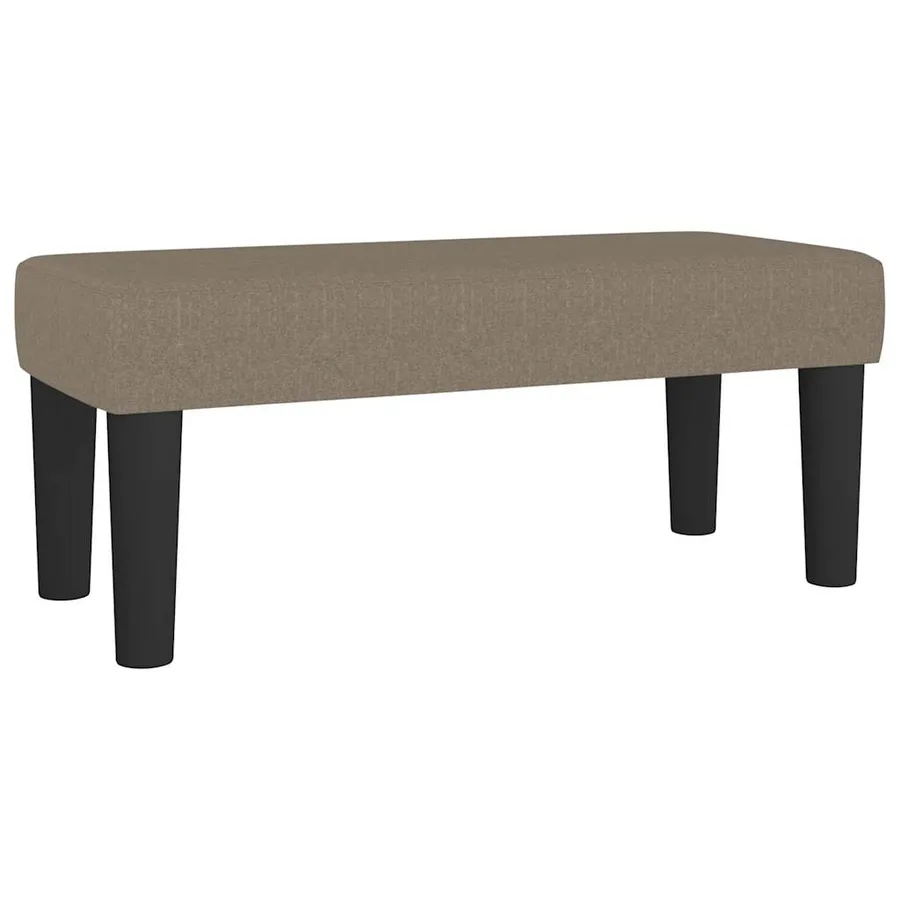 Sommier à lattes de lit avec matelas taupe 120x190 cm tissu - 8
