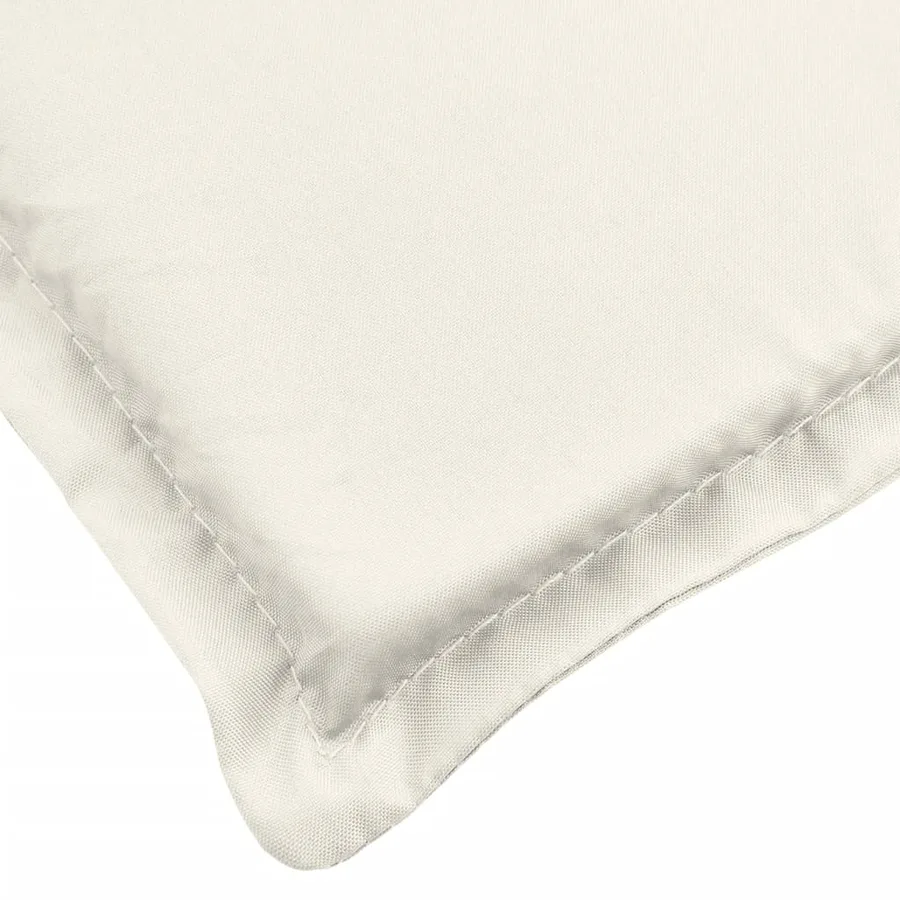 Coussin de banc de jardin crème mélangé 180x50x7 cm tissu - 5
