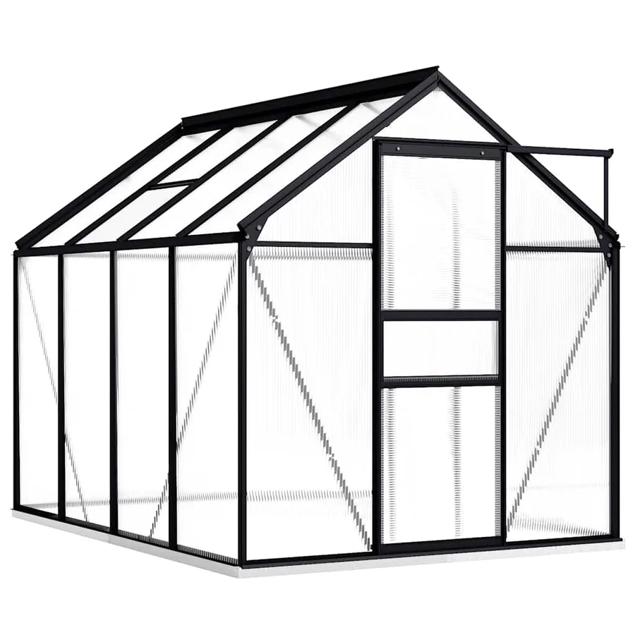 Serre avec cadre de base Anthracite Aluminium 4,75 m² - 2
