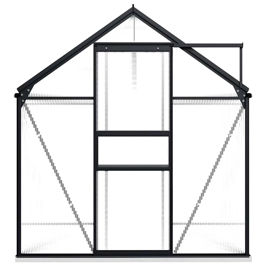 Greenhouse with base frame Anthracite Aluminium 4.75 m² - 3