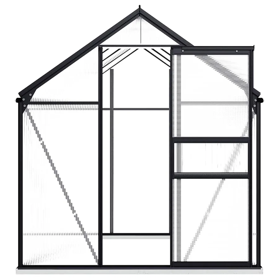 Greenhouse with base frame Anthracite Aluminium 4.75 m² - 4