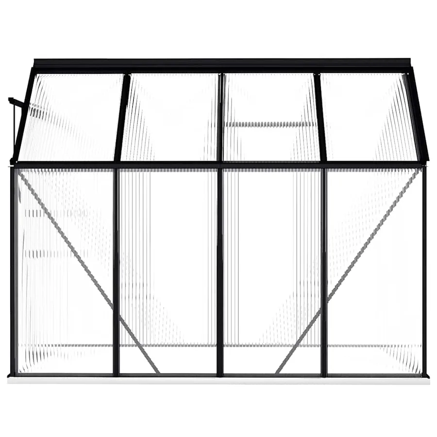 Serre avec cadre de base Anthracite Aluminium 4,75 m² - 5