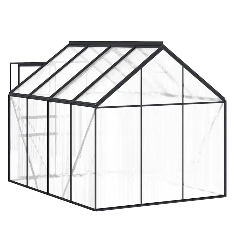 Greenhouse with base frame Anthracite Aluminium 4.75 m² - 6