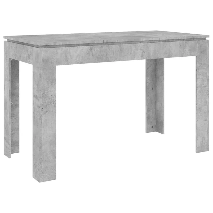 Table à manger Gris béton 120x60x76 cm Bois d'ingénierie - 2