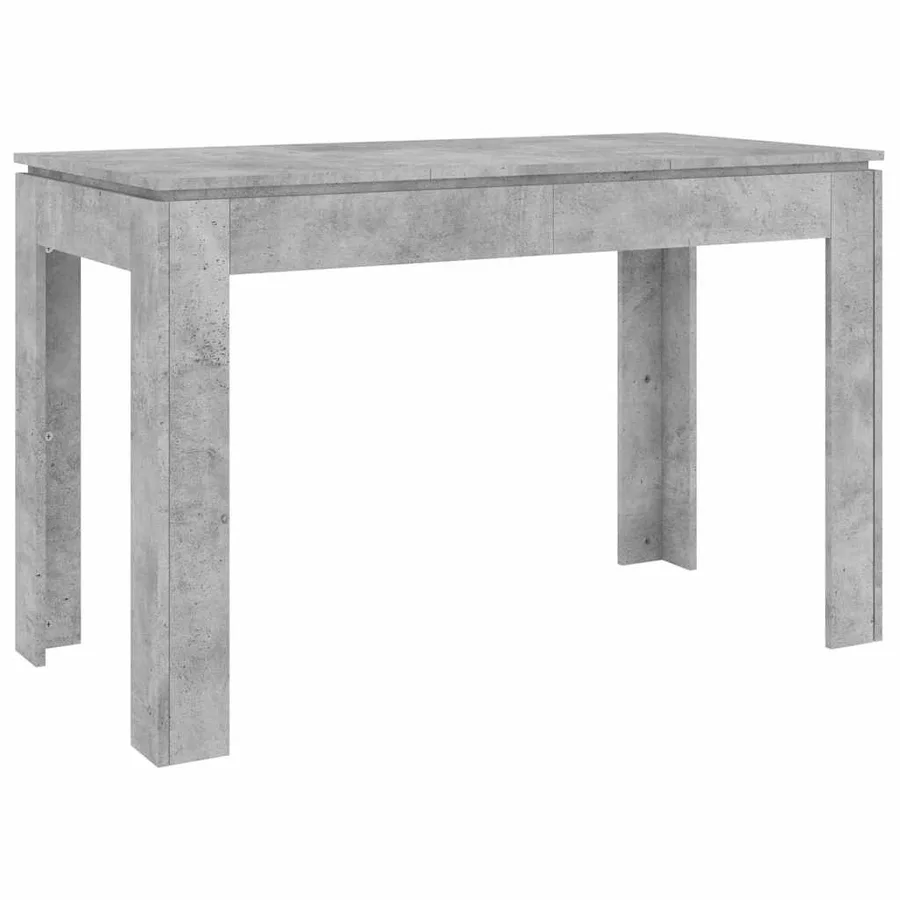 Table à manger Gris béton 120x60x76 cm Bois d'ingénierie - 6