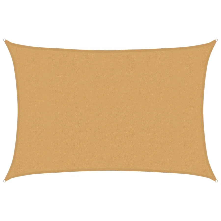 Voile d'ombrage 160 g/m² rectangulaire sable 2,5x3,5m PEHD - 2