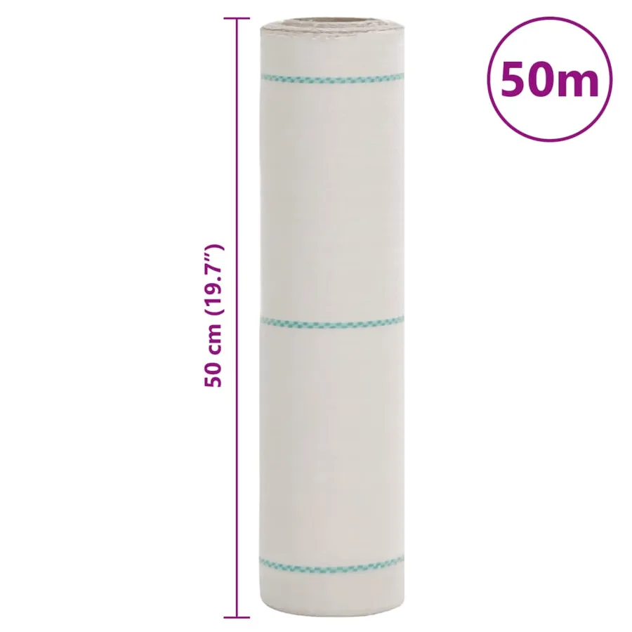 Membrane anti-mauvaises herbes blanc 0,5x50 m PP - 8
