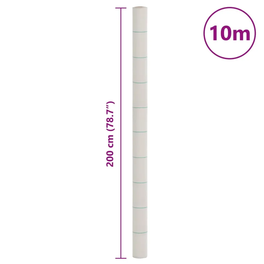 Membrane anti-mauvaises herbes blanc 2x10 m PP - 8