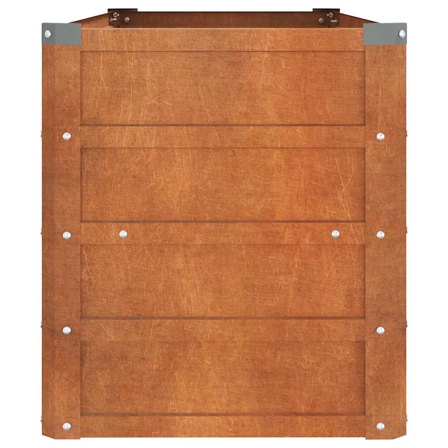 Raised garden bed rusted 100x40x45 cm corten steel - 5