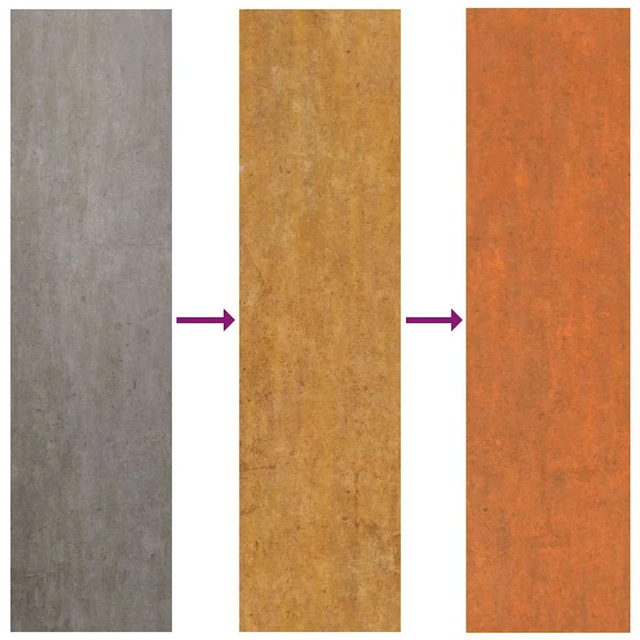Lit surélevé de jardin rouillé 100x40x45 cm acier corten - 6