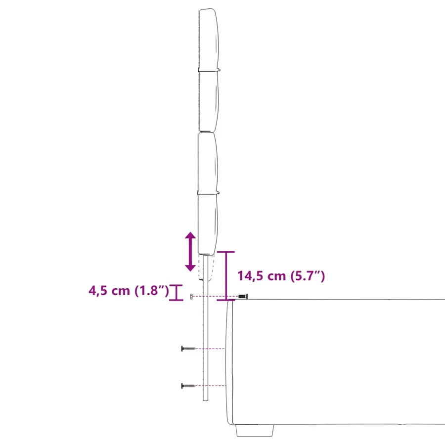 Sommier à lattes de lit avec matelas Marron foncé 90x200 cm - 19