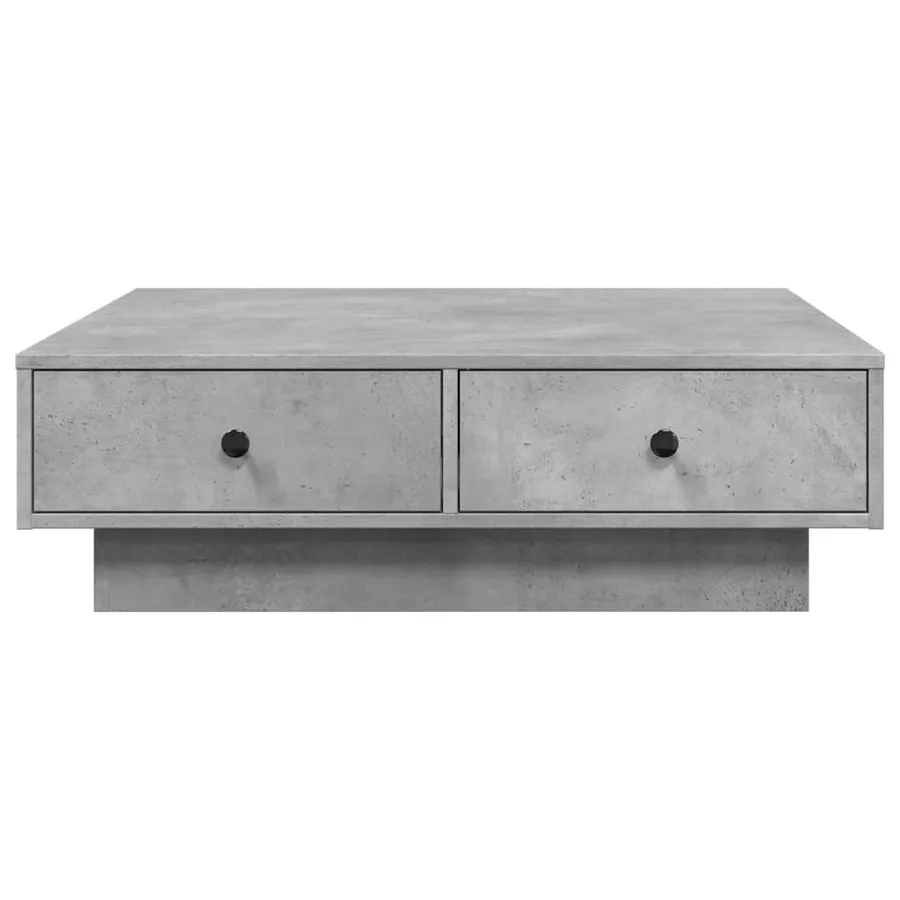 Table basse Gris béton 90x90x28 cm Aggloméré - 4