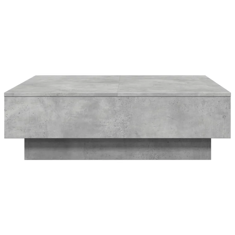 Table basse Gris béton 90x90x28 cm Aggloméré - 5