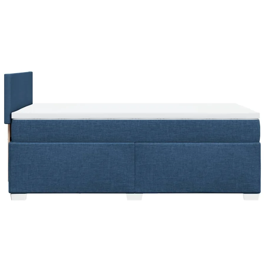 Sommier à lattes de lit avec matelas Bleu 80x200 cm Tissu - 11