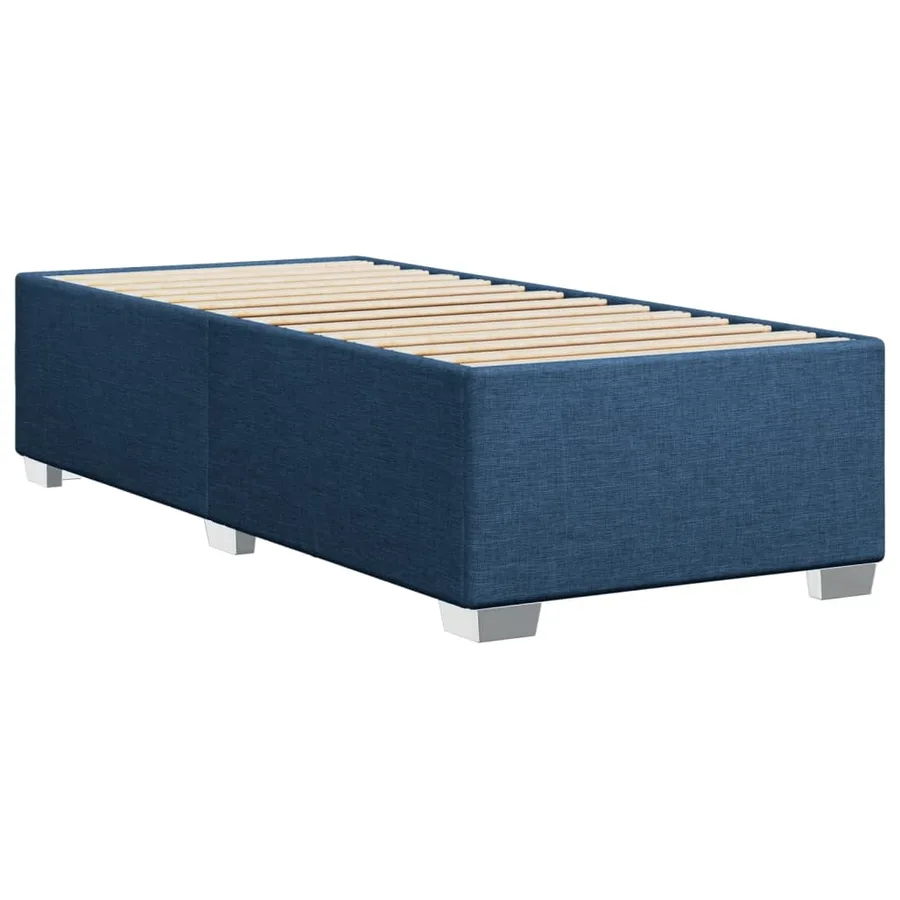Sommier à lattes de lit avec matelas Bleu 80x200 cm Tissu - 8