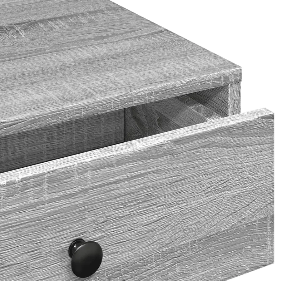 Table basse Sonoma gris 90x90x28 cm Bois d'ingénierie - 8