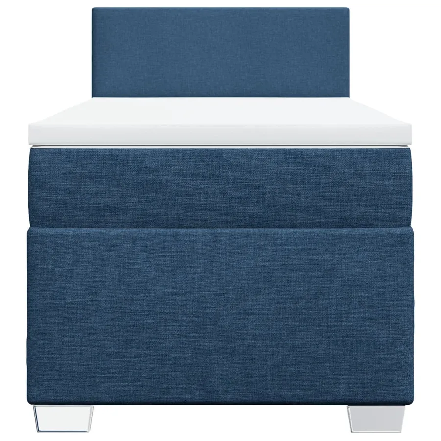 Sommier à lattes de lit avec matelas Bleu 80x200 cm Tissu - 4