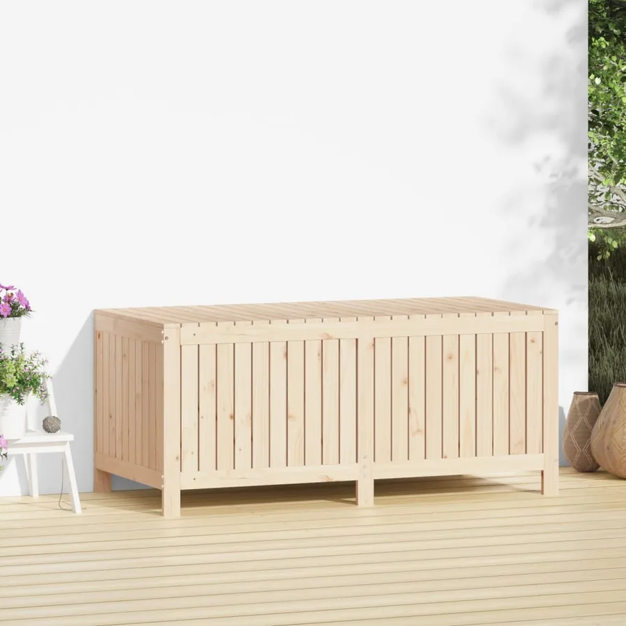 Boîte de rangement de jardin 147x68x64 cm Bois massif de pin - 3