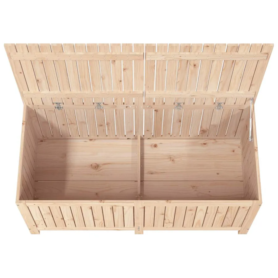 Boîte de rangement de jardin 147x68x64 cm Bois massif de pin - 8